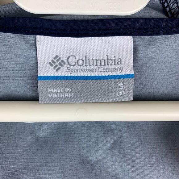 Columbia Blue and Orange Kids Glennaker Windbreaker Sz S EUC - Picture 7 of 11